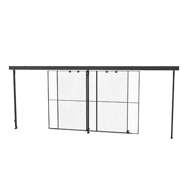 Porta scorrevole doppia, sovrapposta