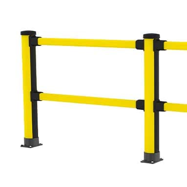 Essential suojakaide kahdella kaiteella