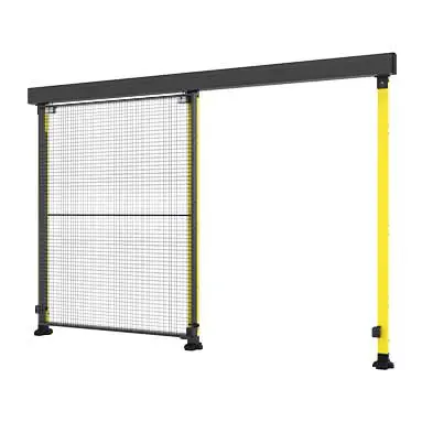 Double sliding door, overlapping